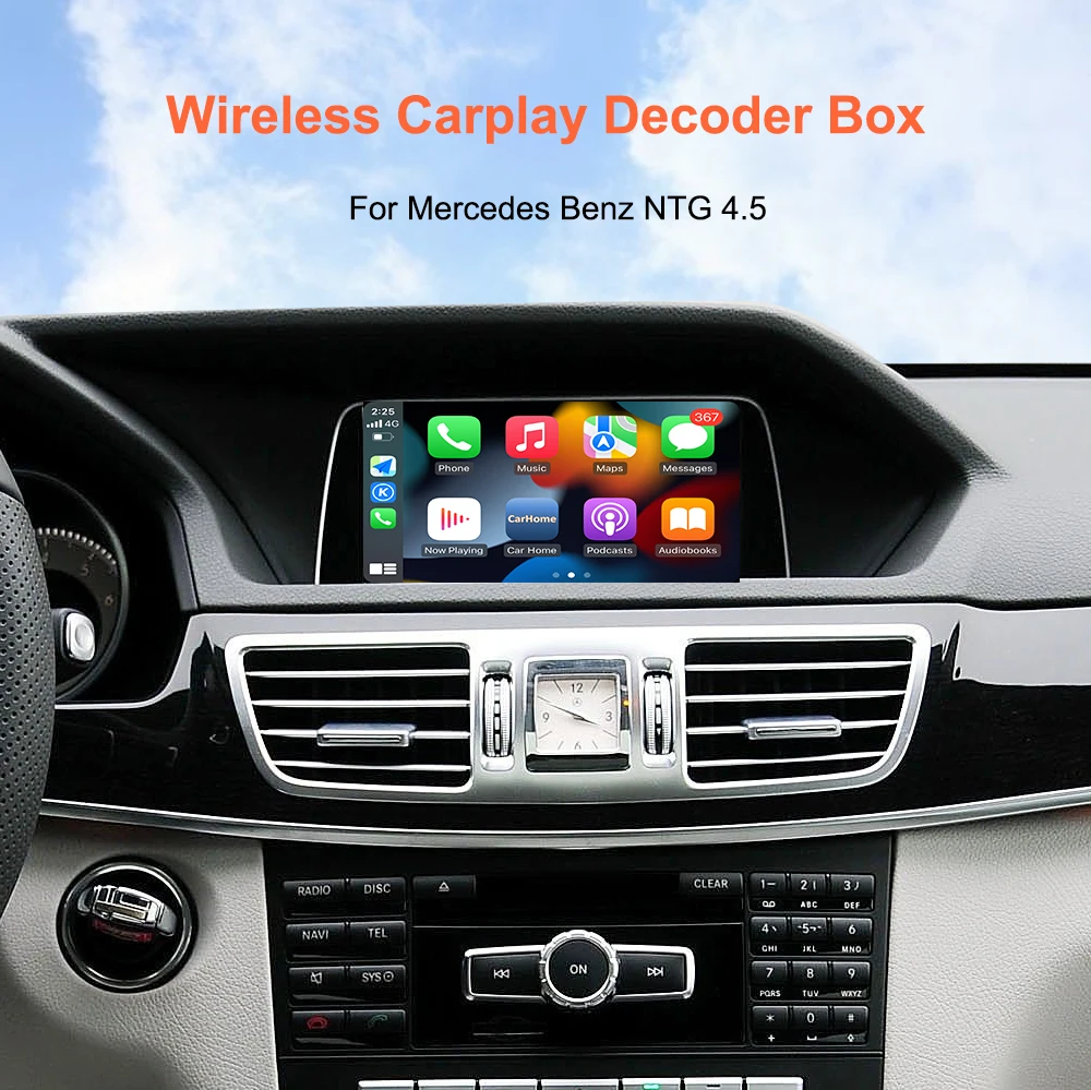 Bonroad Carplay Android Auto Interface für Mercedes Benz A B C M E Klasse GLA CLA GLK SLK CLS GL W204 W176 W246 NTG 4.5 Airplay – Detail 1