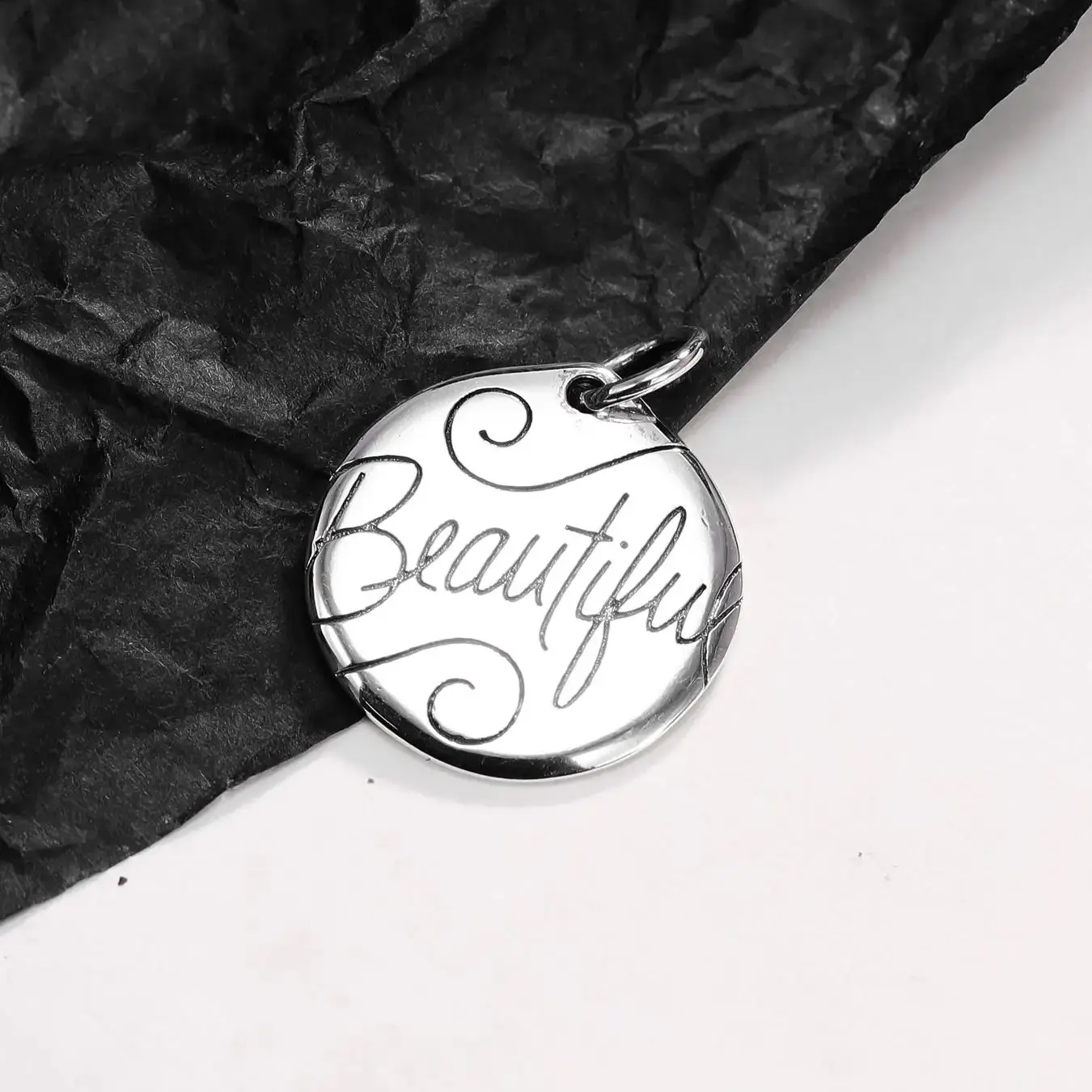 

DJ087 genuine 925 sterling silver keychain DIY silver jewelry beautiful pendant