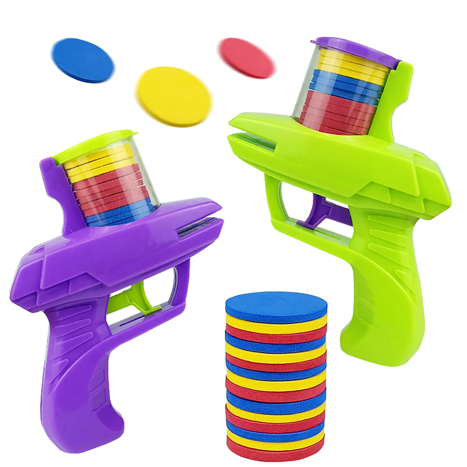 

Creative UFO Carrot Gun Children's Toy Safety Soft Bullet Continuous Launch Toy