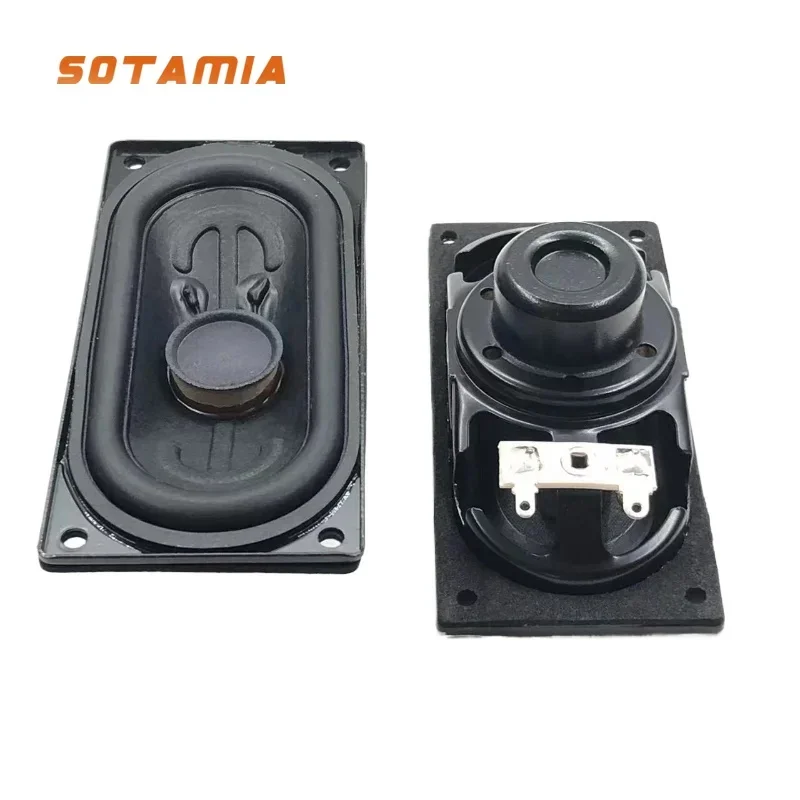 SOTAMIA 2Pcs 4494 Mini Audio Speaker Mid-bass Full Range Speaker Rubber Side 4 Ohm 10W Hifi Home Music Loudspeaker Accessorie