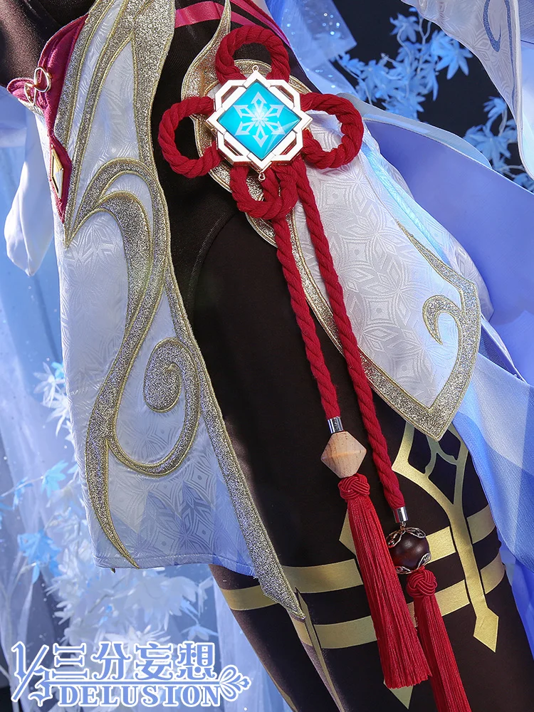 Anime Genshin Impact Ganyu Cosplay Fantasia, Fato de Jogo, Vestido, Uniforme, Inicial, Cinco Estrelas, Gan Yu, Dia das Bruxas, Mulheres, Meninas