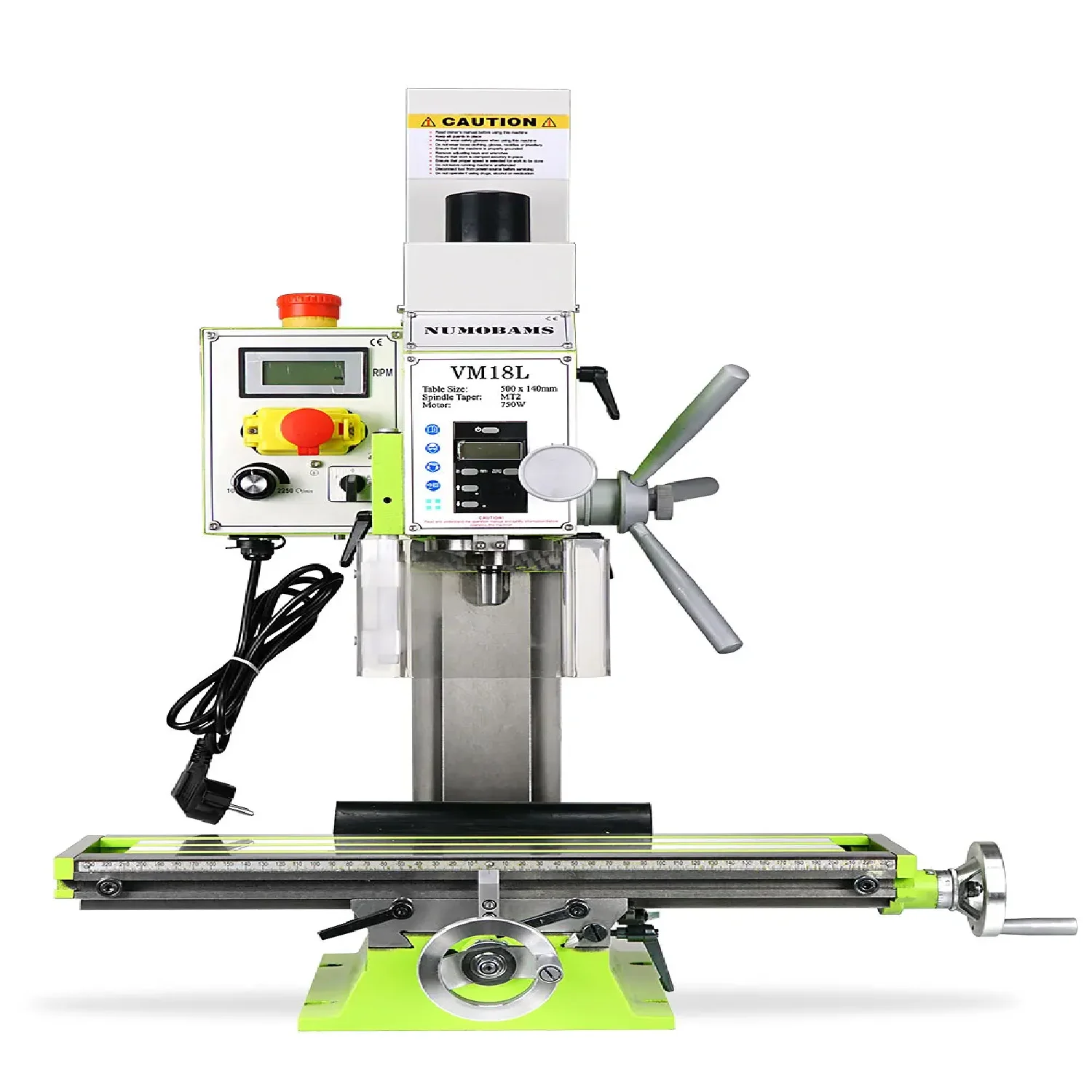 

VM18L 750W Motor Universal Vertical Metal Drilling and Milling Machine