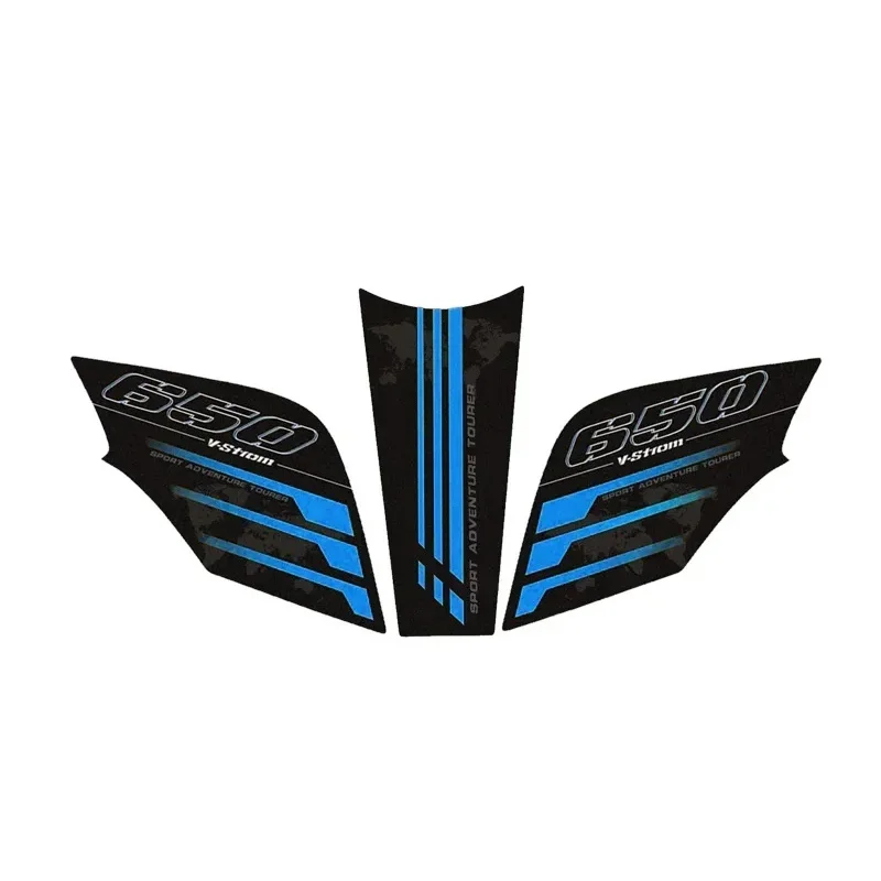 For VSTROM 650 650XT Motorcycle Tank Pad Protector Leather Stickers