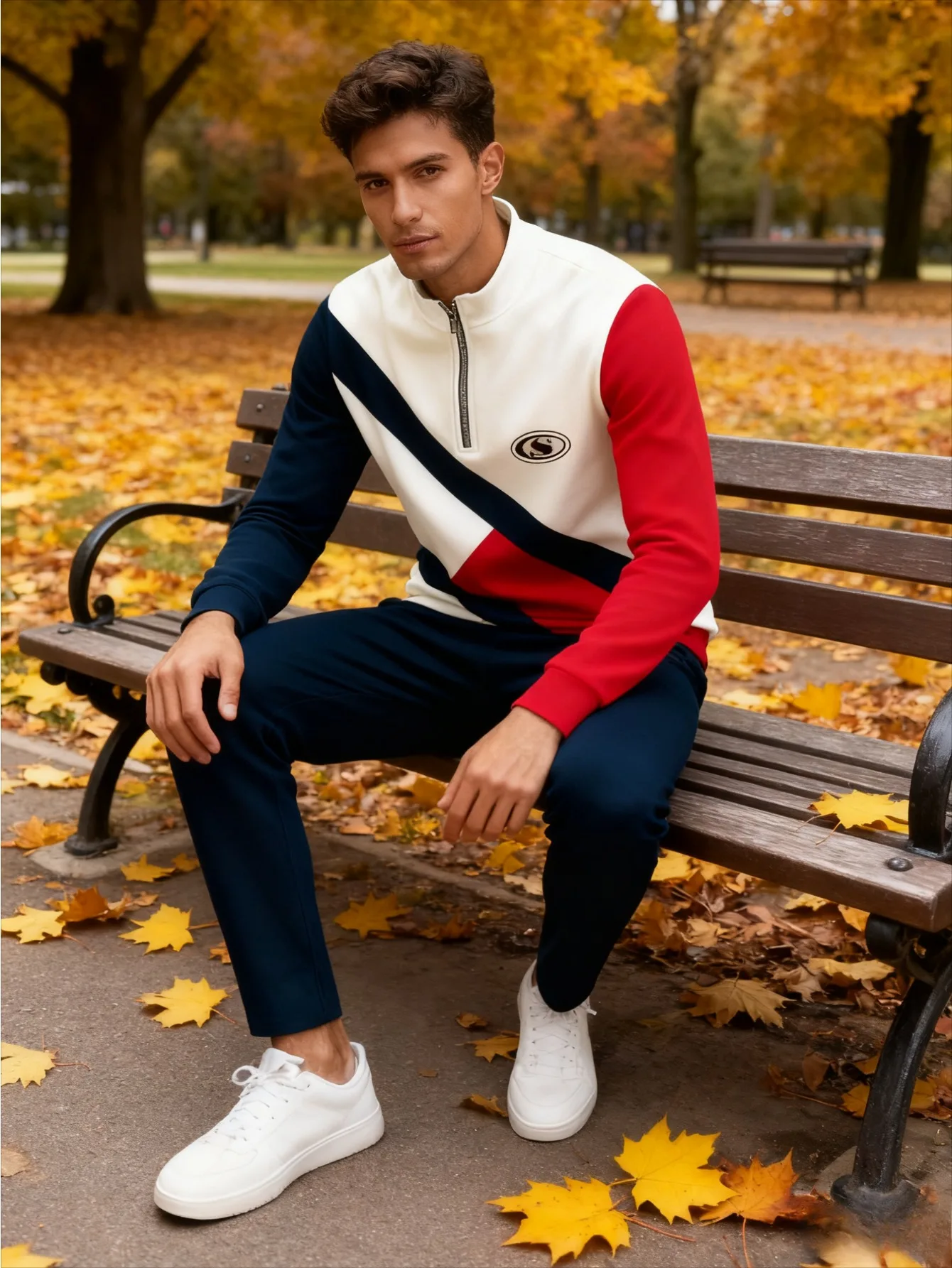 بدلة رياضية بغطاء للرأس بطباعة رقمية للرجال أوروبية وأمريكية - قماش سويت شيرت عالي الجودة وصديق للبشرة