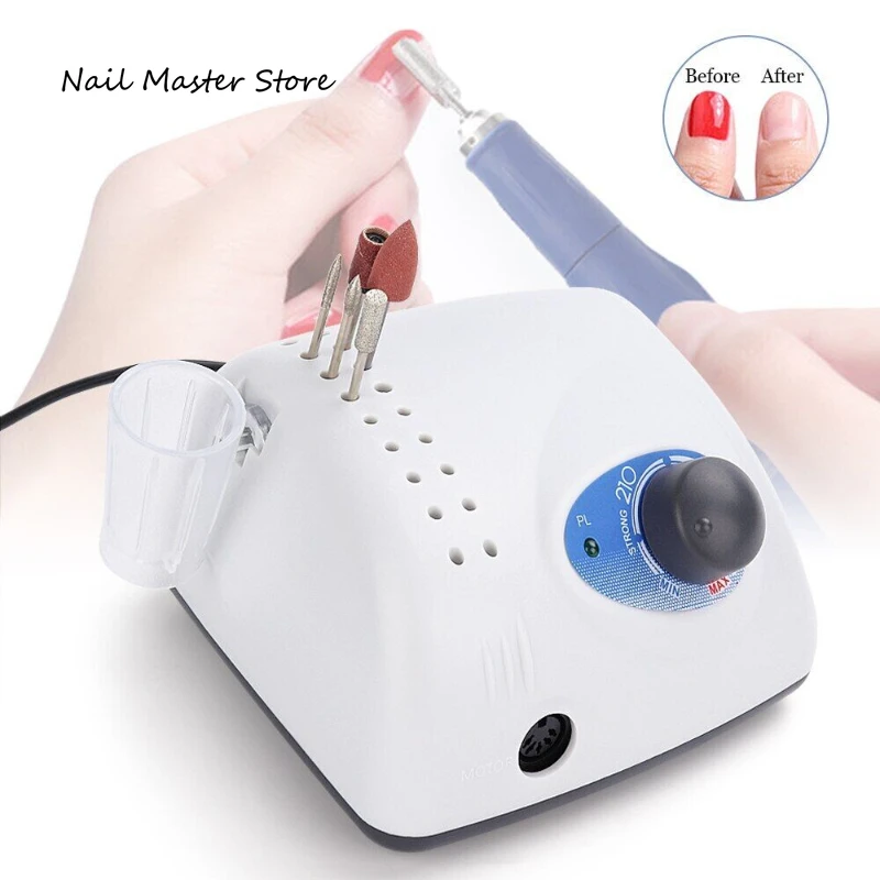 Strong 105L Nail Polisher Handle Manicure Machine Tool 40000RPM Electric Armor Removal Micro Motor Handpiece