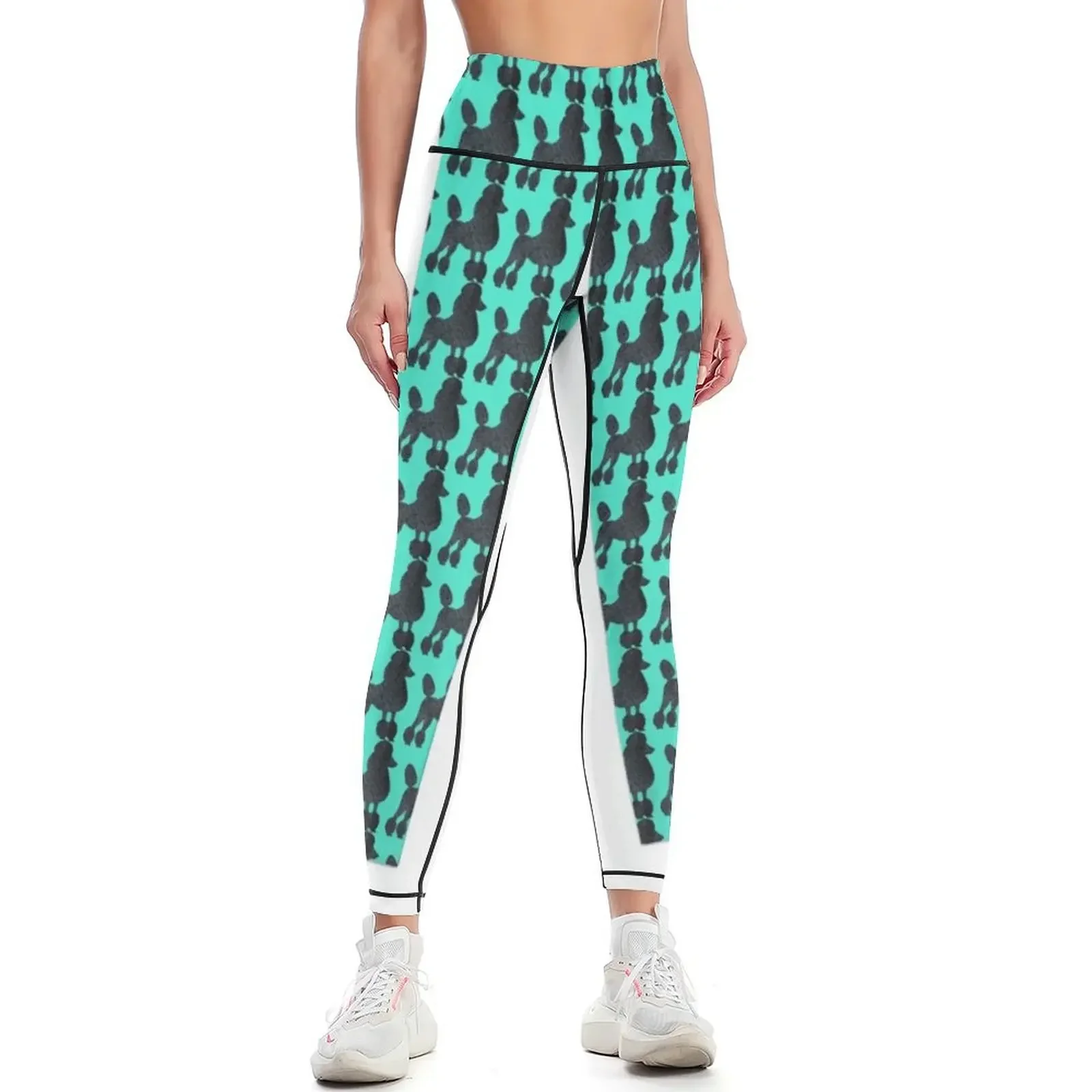 Poodle Poodle Leggings legings for fitness active wear Women's sportswear Tight fitting woman Womens Leggings