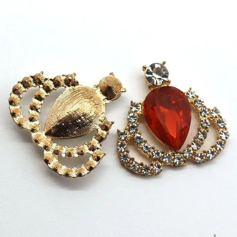 10 sets of small crown water droplet protein embellished rhinestones DIY bow Christmas tree clothing hair accessories