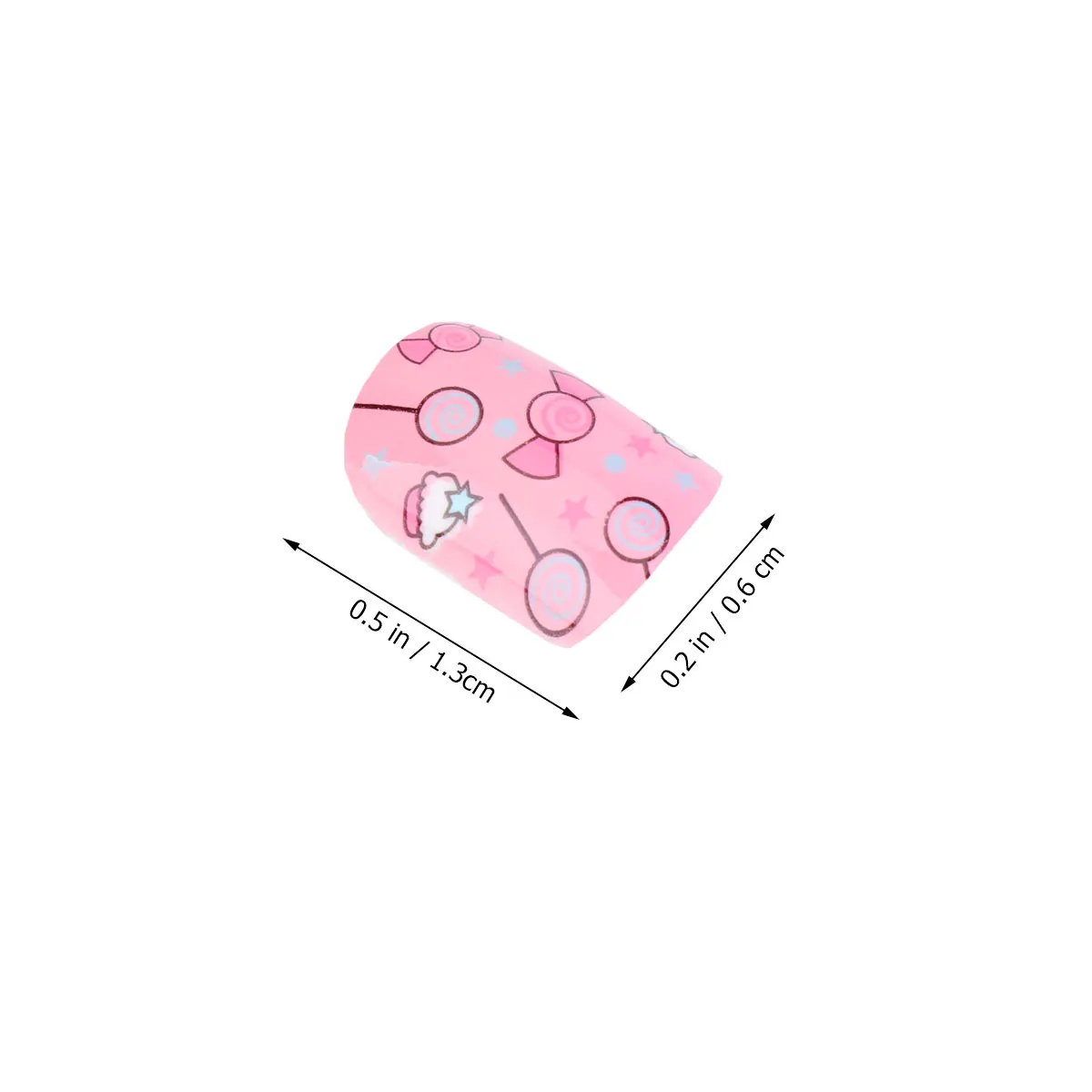 

24 Pcs Children Artificial Nails Fake Nail Tips Lovely Sticker Manicures Kids Nail Party Accessories Christmas Halloween