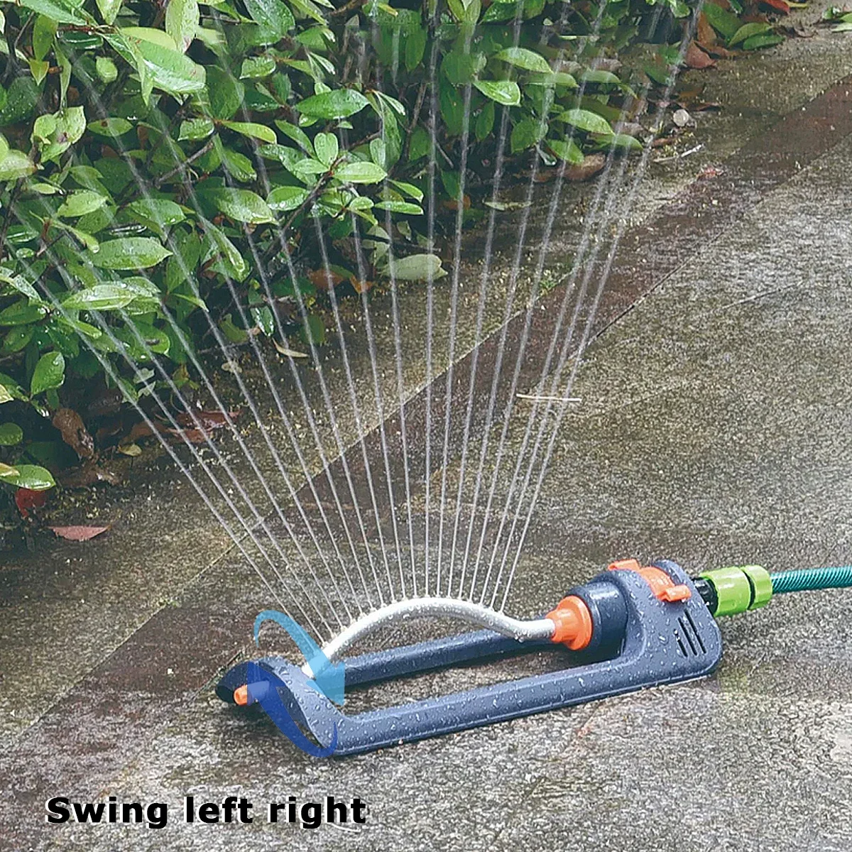 

Lawn Sprinkler Garden Sprinkler Auto 180° Rotation Swing Sprinkler Adjustable Large Area Yard Sprinkler System Home Farm