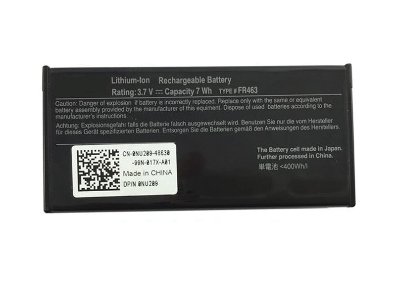 FR463 NU209 P9110 U8735 XJ547 Laptop Battery for Dell Poweredge Perc 5i 6i H700 1950 2900 2950 6850 6950 PE1950 PE2950 3.7V 7Wh