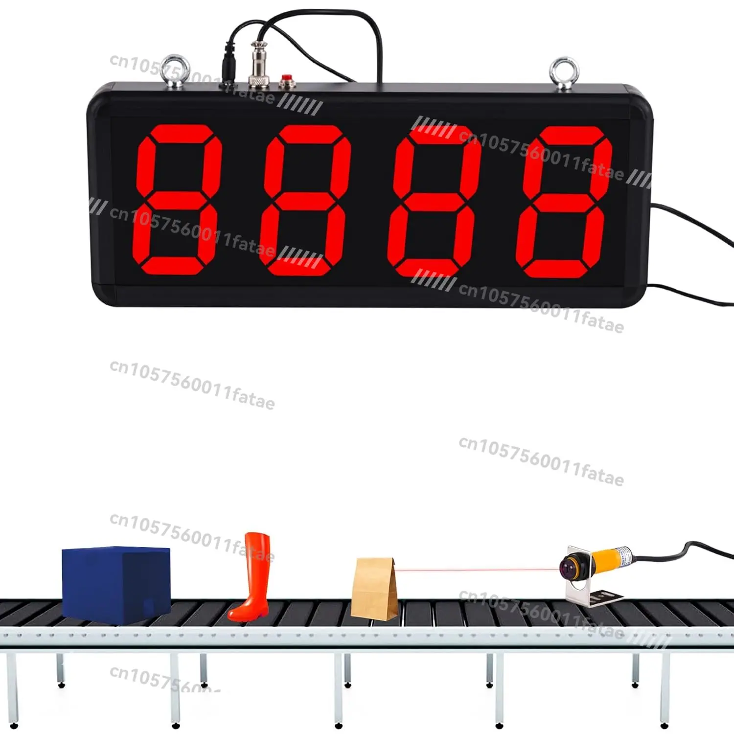

Infrared Sensor Automatic Counting Large LED Digital Display 3/4/5/6 Bit Counter for Conveyor Belts 100-240V
