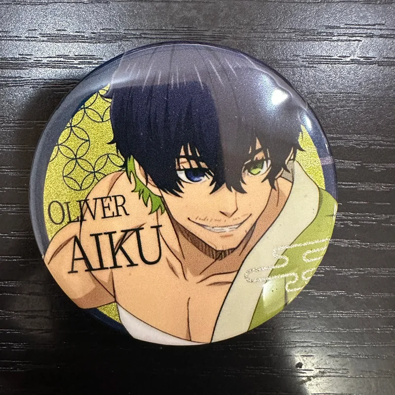 Anime BLUE LOCK Figure Shidou Ryuusei Oliver Aiku Itoshi Sae Cosplay Kawaii Metal Badge Bag Pins Fans Xmas Brooch Gifts 6CM