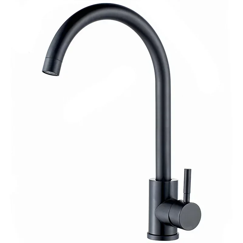 

Kitchen faucet 360 degree rotating hot and cold water mixer single rod faucet