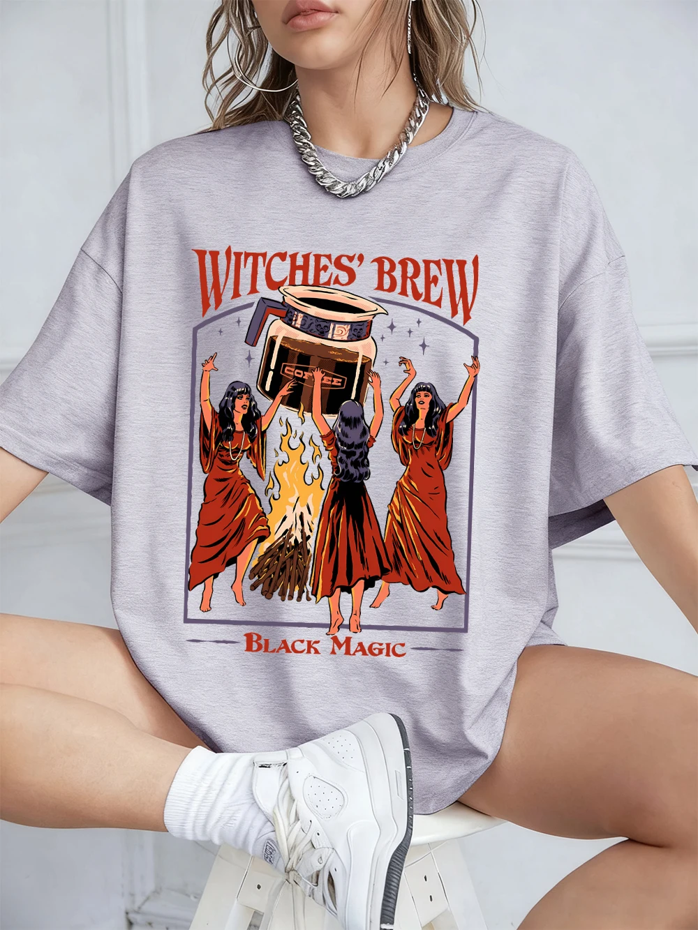 

Witces Brew Coffee Printing Short Sleeve T-Shirts Womens Cotton Summer Tee Shirts Comfortable Soft O-Neck Tops Casual Clothes
