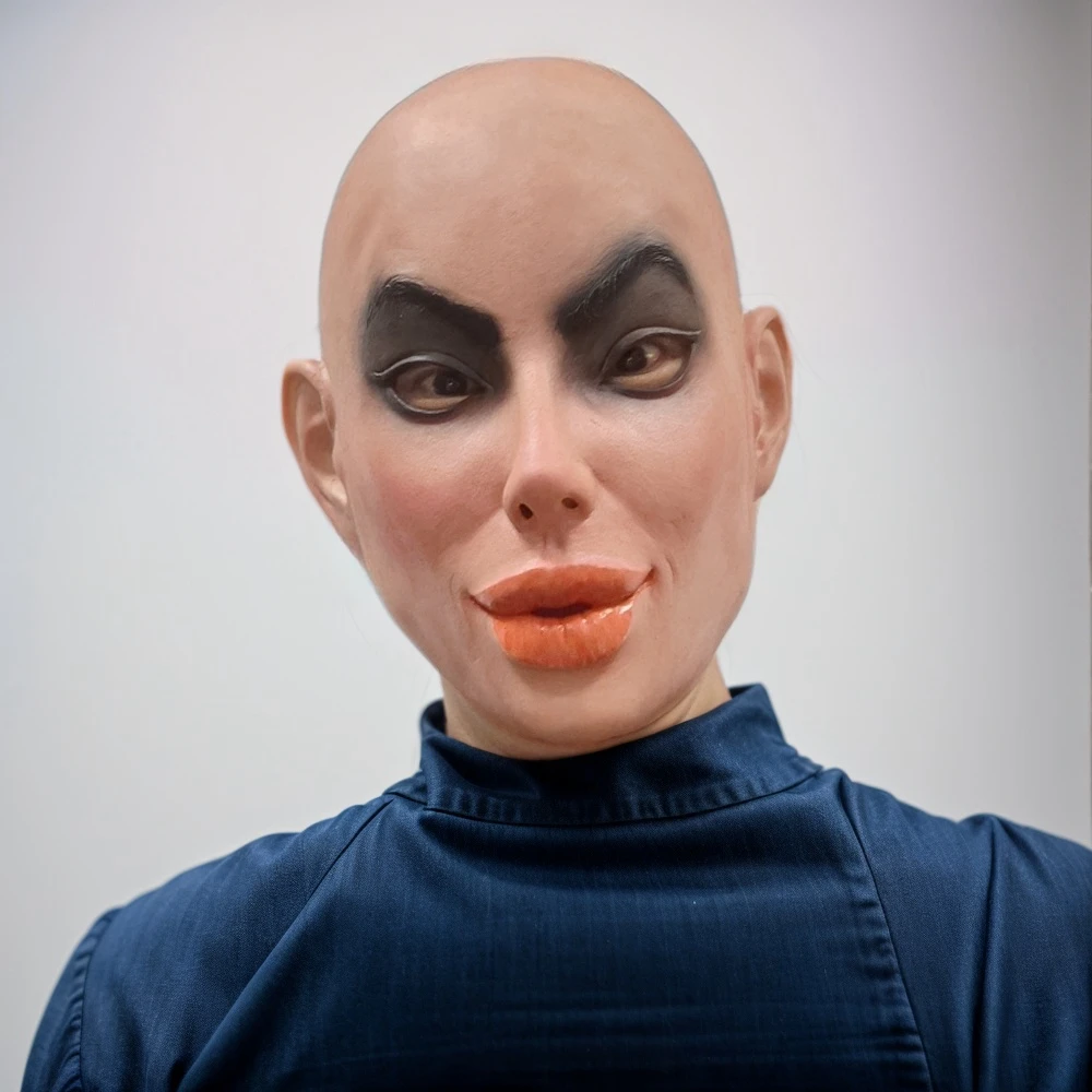 Angelina Jolie masque célébrité masques actrice avec chauve grande bouche en caoutchouc Sexy chauve femme laid masque