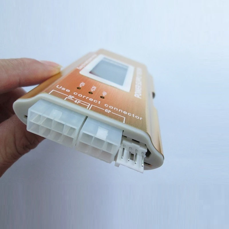 LCD 전원 공급 장치 테스터, ATX, ITX, BTX, PCI-E, SATA, HDD 디지털 LCD 보딩 테스터, 20 + 4 핀