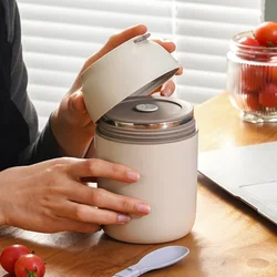 450ml Stainless Steel Lunch Box Thermal Breakfast Cup With Spoon Food Jar Containers Insulated Soup Thermos Vacuum Cup Lunchbox