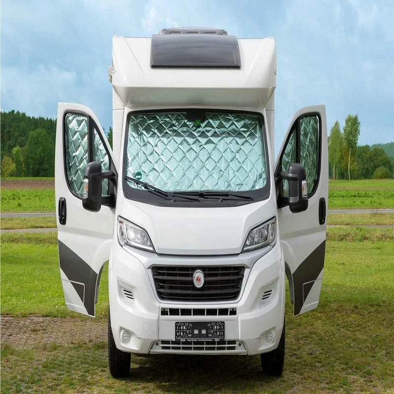 Parasol interno para coche, protector reflectante de calor Anti-UV, cubierta de parabrisas para Ducato 2006-2022, relé Citroen - AliExprs