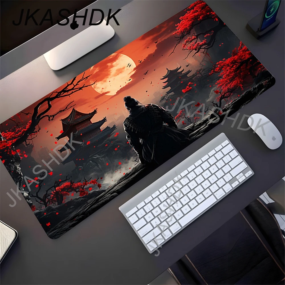

Japanese Samurai Mouse Pad Computer Gamer Cool Table Mat PC Non-slip Mousepad Gaming Computer Mat Laptop Accessories Deskmat