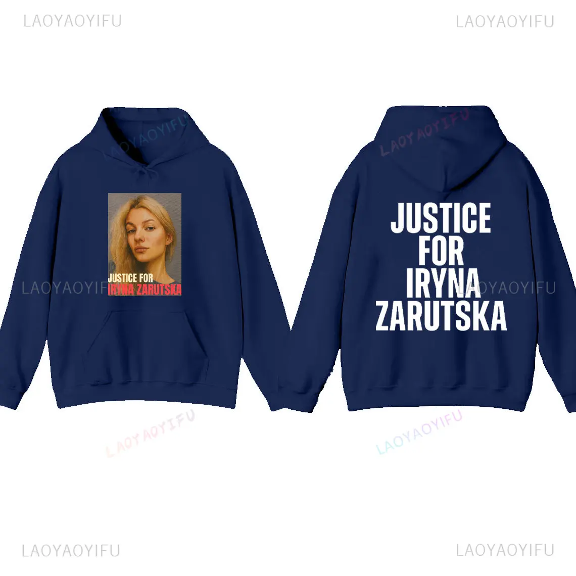 العدالة لـ Iryna Zarutska النساء الرجال هوديي النساء الخالد البلوز قل اسمها هوديس مزق طباعة الخريف والشتاء هودي