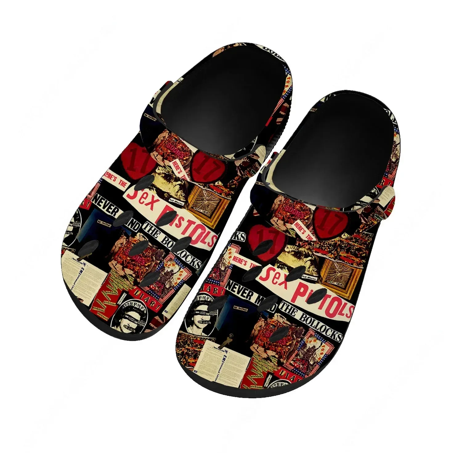 Sex Pistols Home Custom Sandals Women Teenager Water Shoe High Quality Garden Breathable Comfort Beach Hole Slippers