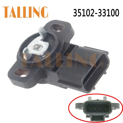 35102-33100 TPS Sensor de posición del acelerador 4 pines para 1999 2000 2001 Hyundai Sonata 2.4L Santamo Galloper KIA TPS4119 3510233100