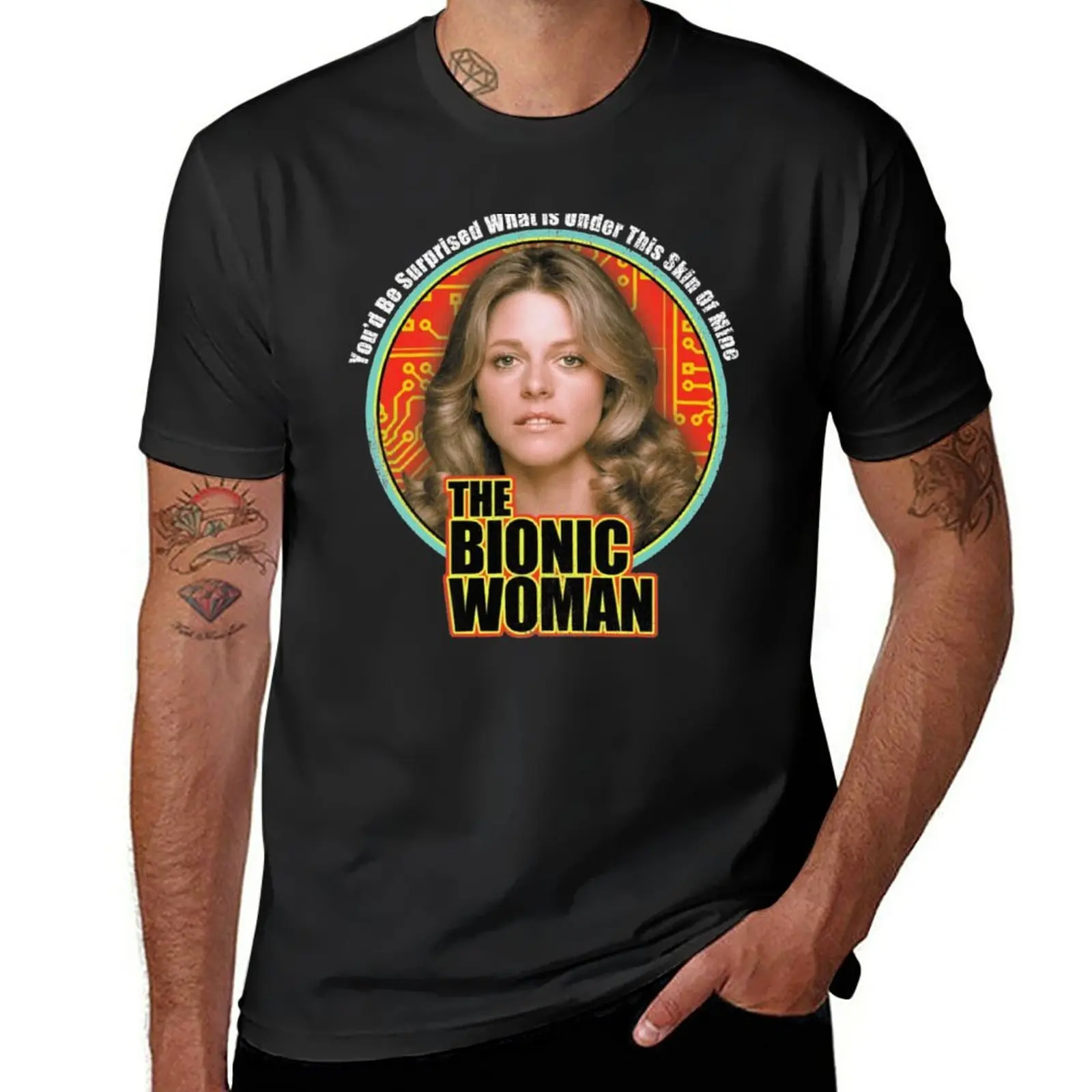 

New The Bionic Woman T-Shirt korean fashion custom t shirts Tee shirt big and tall t shirts for men