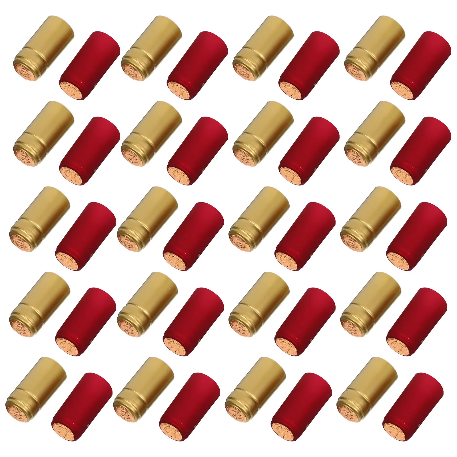 200Pcs PVC Wine Bottle Shrink Capsules Heat Shrink Caps Tops Secure Seal Freshness Protection Fast Installation Elegant Finish