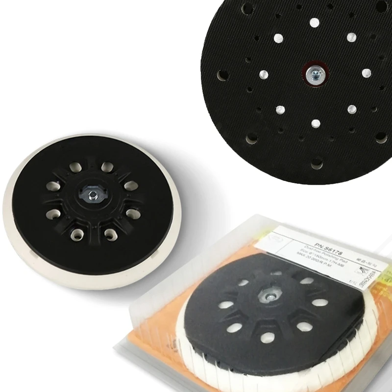 6 ''/150 มม.ฟรี Sanding Pad Multi-Hole Sander Backing Pad HOOK LOOP Polisher เครื่องมือสำหรับ ETS 150/3 Dropship
