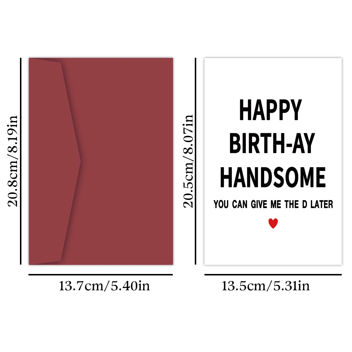 Rude Birthday Card for Him Boyfriend, Cheeky Birthday Card for Husband fiancé, You can Give Me the D Later Funny Greeting Card