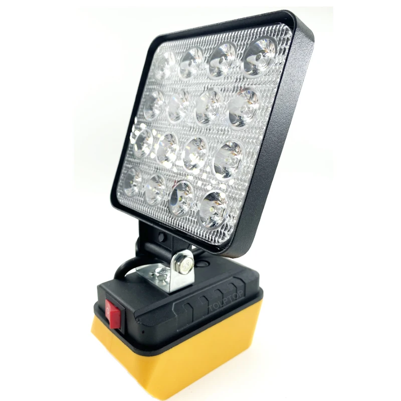 Imagem -06 - Cordless Led Luzes de Trabalho para Dewalt Iluminação Exterior Lâmpada de Trabalho Camping Emergência Luz de Inundação Lanterna Lithium Battery 18v 20v