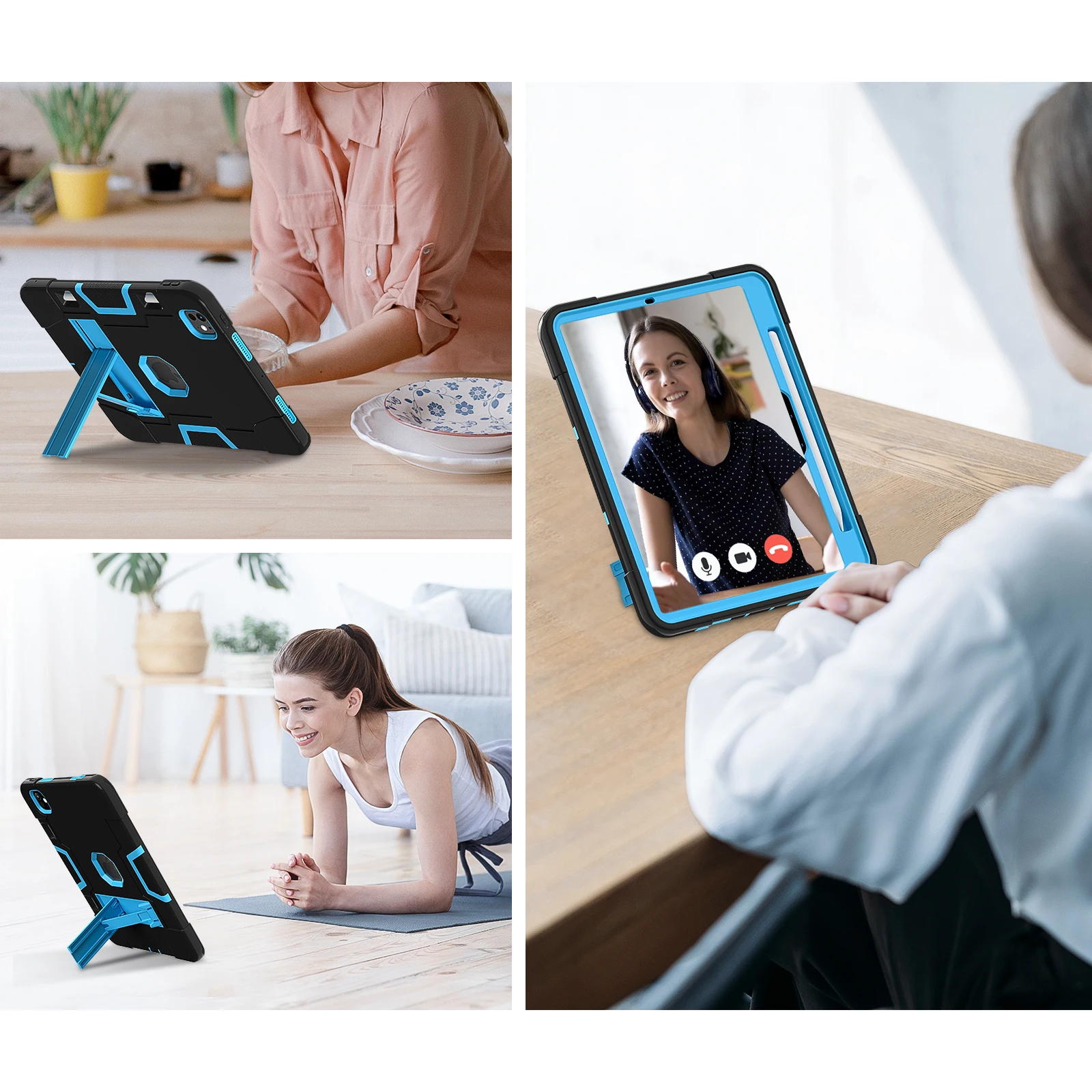 Etui na tablet do iPada 2025 Pro Air Mini z podstawką, pokrowce na modele 4 5 6 7 8 9 10. generacji, 11. generacji, 10.2 11 10.9 12.9 13 cali, odporne na wstrząsy. — zdjęcie produktu 4