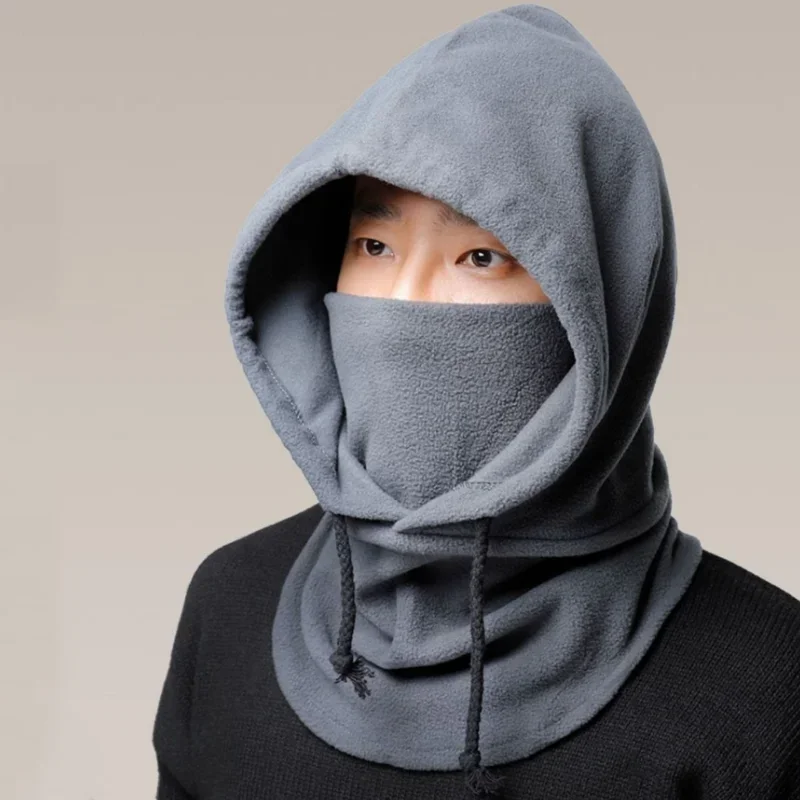 Imagem -05 - Chapéus Quentes Impermeáveis Masculinos e Femininos Balaclava de lã com Capuz Pescoço Cachecóis de Caminhada Moda Inverno