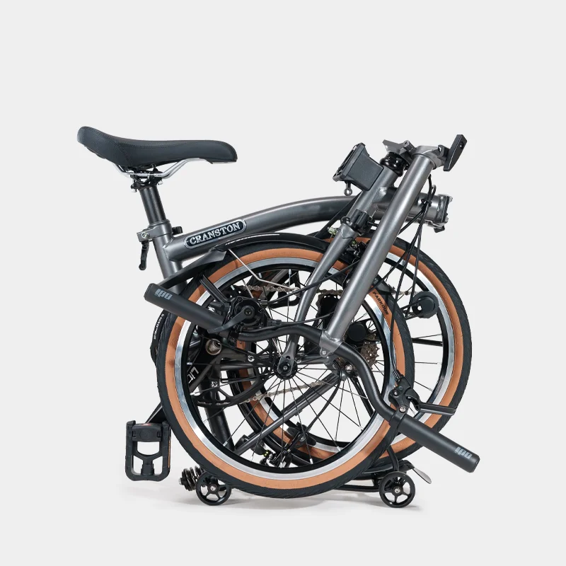

CRANSTON CR7 Charcoal Grey Y/S Handlebar 7 Speed 16 Inch Retro Commuter Men's Lightweight Triple Folding Bike