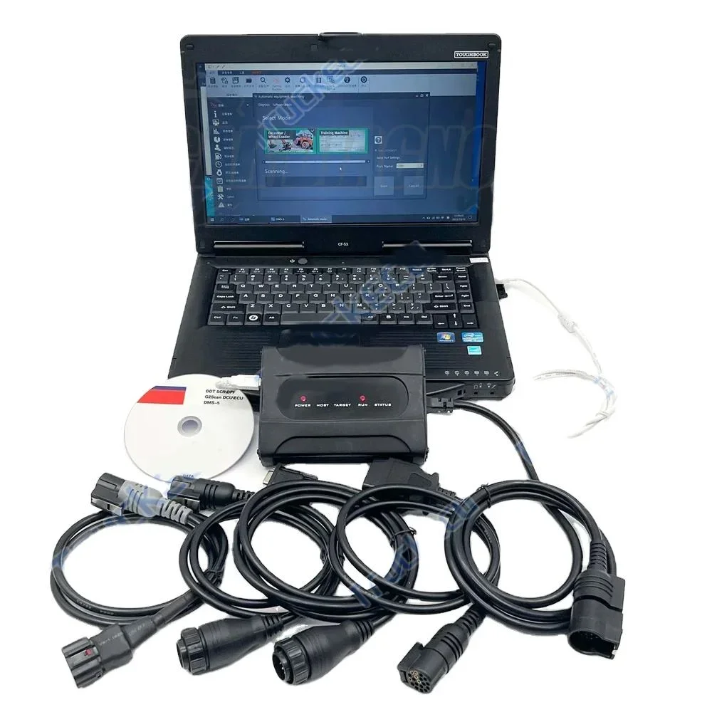 Cf53 Laptop For Doosan Uvim Diagnostic Tool Loader Excavator Forklift Engine Fa…