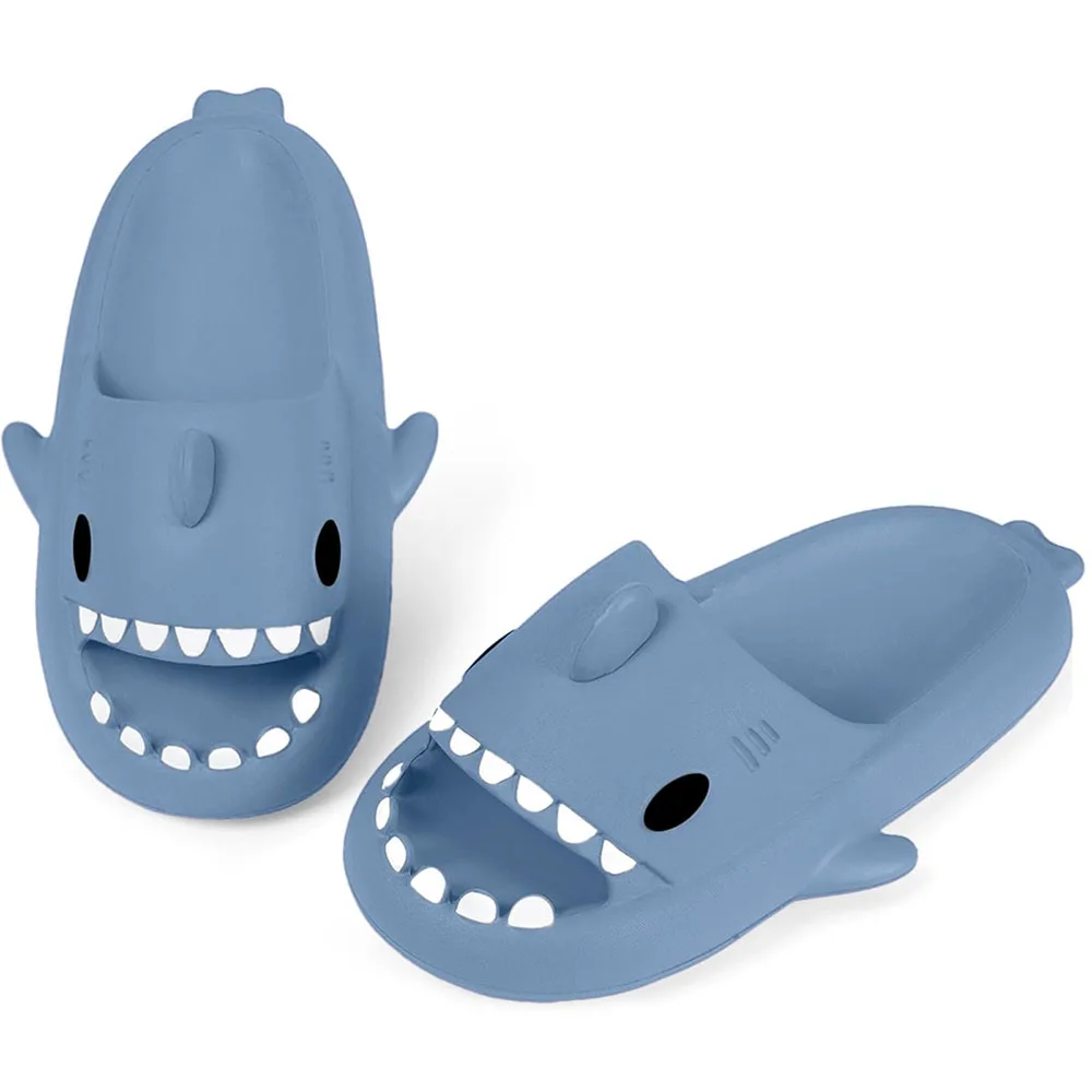 KIDMI Shark Cloud Slippers Shark Cute Slides for Women Man Summer Sandals Boys Girls Outdoor Beach Sandals Shower Couple Shoes image 3