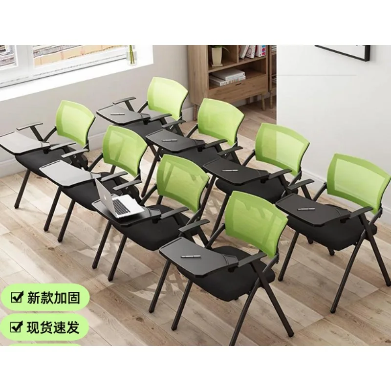 *Foldable Training Chair with Writing Board- Ergonomic Conference & Office Chair