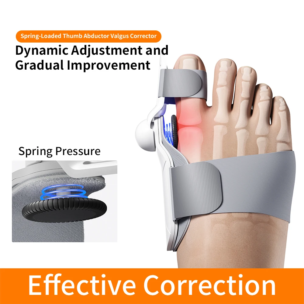 Separador de dedos ajustável, corretor de joanete de hálux valgo, ortopédicos para pés, osso, polegar, correção de joanete, pedicure, alisador de dedo