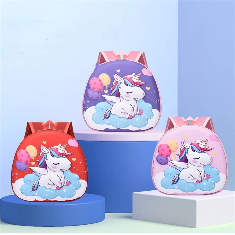 Cute Unicorn Backpacks Cartoon Animal School Bag Children Schoolbags Kids Colorful Soft Cotton Backpack Girls Bags