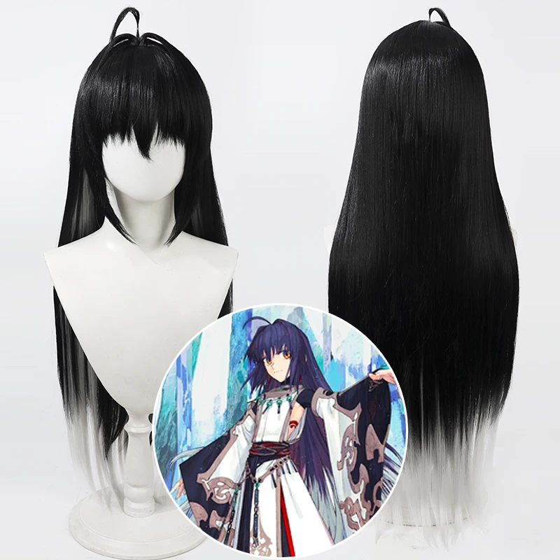 FGO Samurai Remnant Ousu no Mikoto Cosplay Wig Long Heat Resistant Synthetic Hair for Halloween Costume Role Play