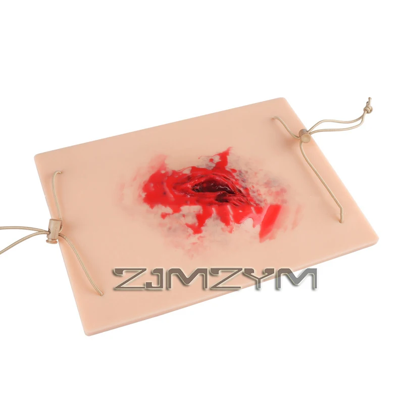 

Силиконовый тренировочный модуль с имитацией раны при травмах для тренировок и школ медсестер с помощью гемостаза и манекенов для практики первой помощи