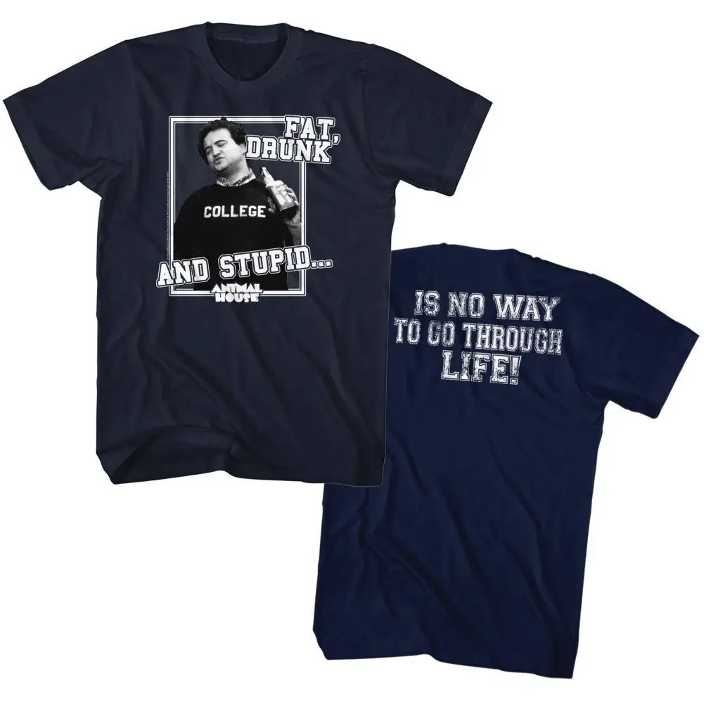 Animal House Drunk Stupid Adult T Shirt