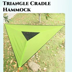 Triangle Hammock Portable Mesh Hanging Tree Tent Outdoor Camping Mesh Net Hammock Outdoor Furniture Multi-Person Hammock