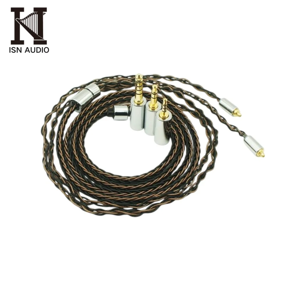 

Кабель для наушников is Audio H8Plus H8 + MMCX/2Pin, 0,78 мм, 8 прядей, OCC и серебристый, гибридный Hi-Fi кабель для наушников с разъемами 3,5 мм/2,5 мм/4,4 мм