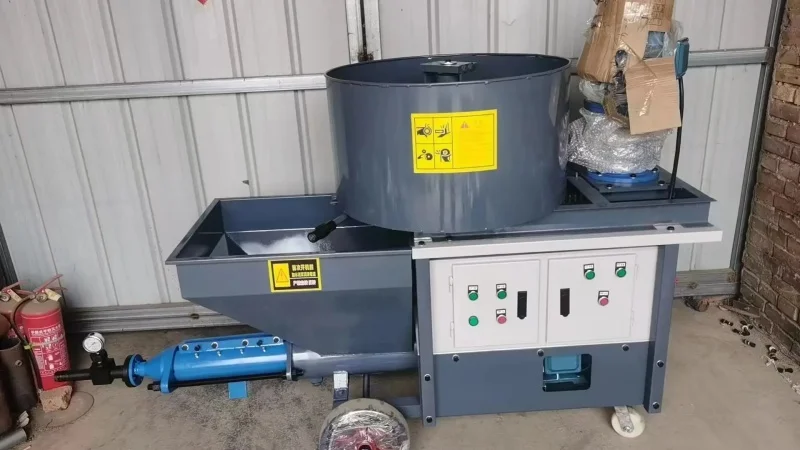 Mortar Spraying Machine Concrete Pump Grout Pump Rendering Diesel High Pressure for External Insulation and Render Finish