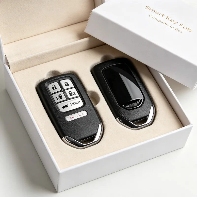 6 Button Smart Car Key Shell Replacement Keyless Remote Key Housing Cover For Honda Odyssey With Uncut Blank Key Blade No Chip