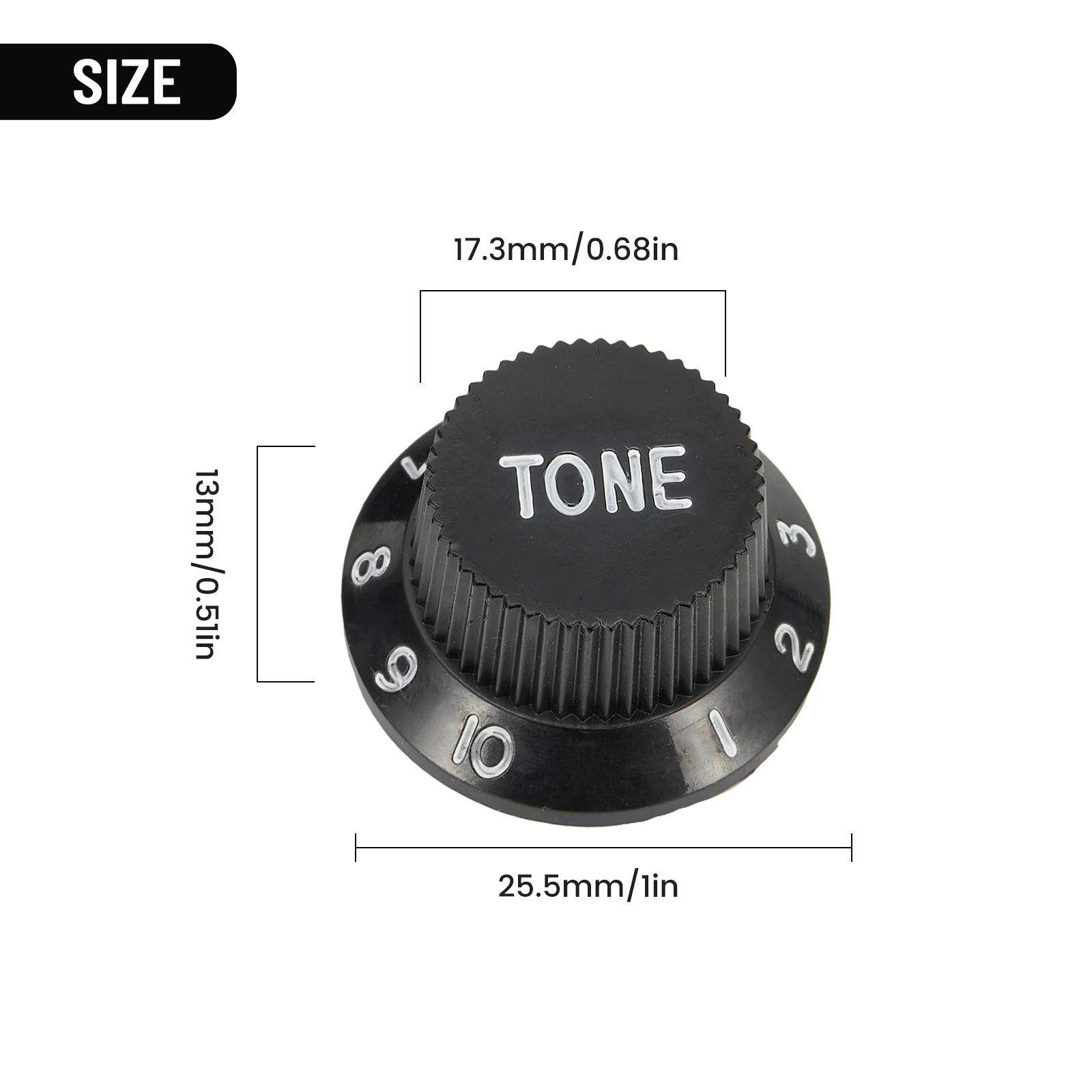 3 Pcs Guitars Control Knob 1-Volume 2-Tone 3 Pcs Guitars Control Knob 1-Volume 2-Tone Of Electric Guitar Replacement Accessories