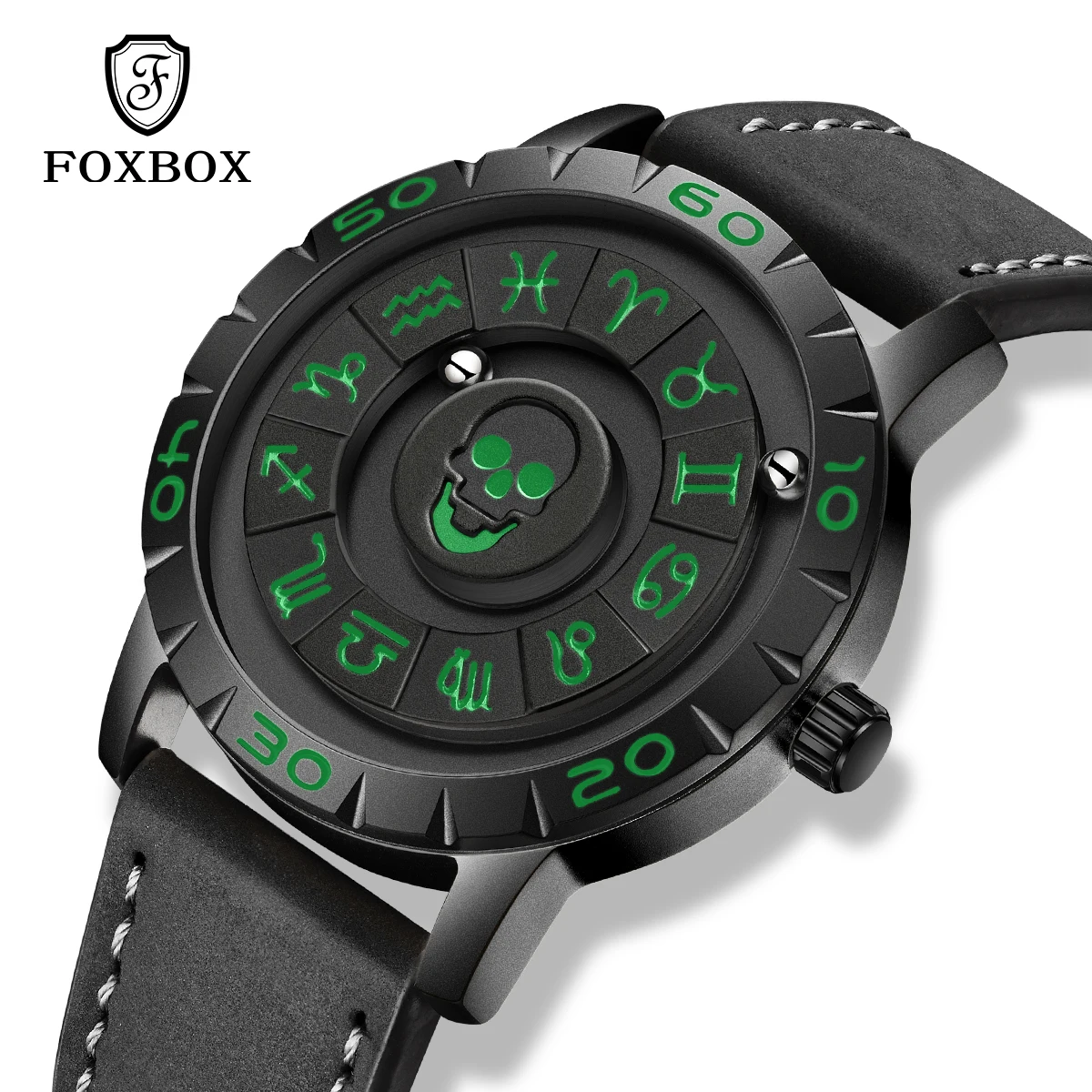 

FOXBOX 2026 brand luxury watches mens magnetic men's watch luminous waterproof personalized fashion business quartz wristwatch