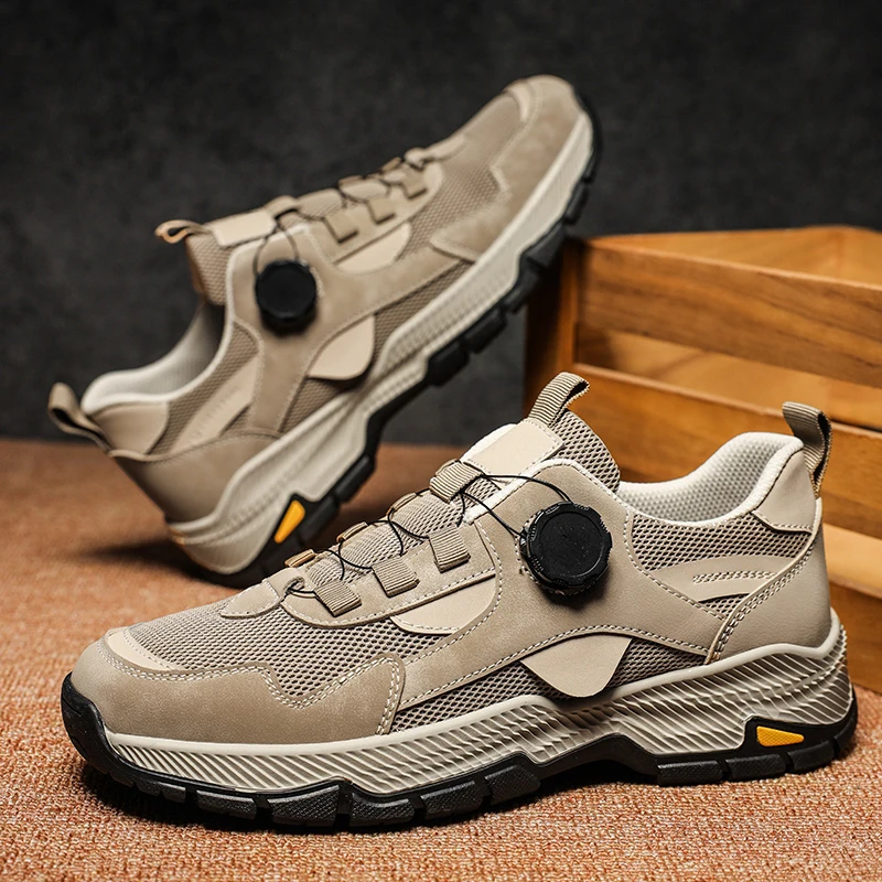 

2025New Comfortable Casual Summer Rotating Buckle Hiking Outdoor Casual Sports Men's Shoes High-Quality Men's Sports Shoes