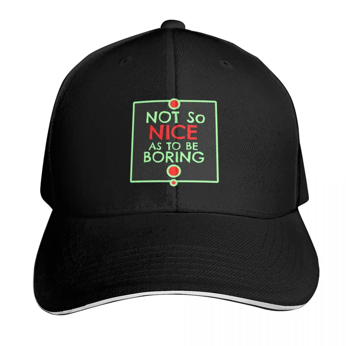 Just Nice enough Baseball Cap Summer Beach Travel Streetwear Hip Hop Trendy Vintage Retro Embroidered
